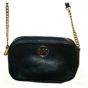 Michael Kors cross body black purse
